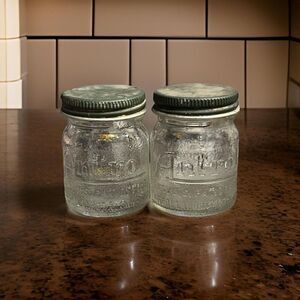 Set of 2 Vintage Antrol Ant Poison Bottles - Clear Glass, Made in Los Angeles, U